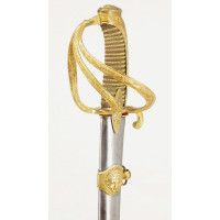 Armes Blanches SABRE D'OFFICIER SUPERIEUR DE CAVALERIE LEGERE SUPERBE LAME DORÉE VERS 1815 - FRANCE RESTAURATION {PRODUCT_REFERE