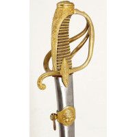 Armes Blanches SABRE D'OFFICIER SUPERIEUR DE CAVALERIE LEGERE SUPERBE LAME DORÉE VERS 1815 - FRANCE RESTAURATION {PRODUCT_REFERE