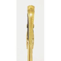 Armes Blanches SABRE D'OFFICIER SUPERIEUR DE HUSSARD A LA HONGROISE GODRONNÉ  LARGE LAME BLEUIE - FRANCE DIRECTOIRE {PRODUCT_REF