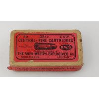Cartouches Collection BOITE DE 50 CARTOUCHES CALIBRE 32 SMITH ET WESSON COURT  THE RHEN-WESTPH. EXPLOSIVES C° GERMANY XIXè {PROD