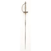 Armes Blanches ÉPEE D'OFFICIER EN ARGENT MARQUE JUSTICIA FRANCE ANCIENNE MONARCHIE RÈGNE DE LOUIS XVI {PRODUCT_REFERENCE} - 15