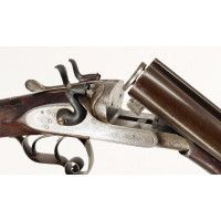 Armes Longues FUSIL CHASSE JUXTA A CHIENS EXTERIEURS  STEVENS LONDON 76cm 12/65  PLATINES MARTIN ARQUEBUSIER A CHARTRES XIXè {PR