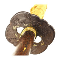 Catalogue Magasin SHINTO HANDASHI KATANA MUROMACHI ÈRE EISHO 1504-1521 BINGO NO KUNI NIN MIHARA JU MASAMORI 68cm - Japon XVIè {P