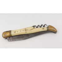 Coutellerie ANCIEN COUTEAU PLIANT LAGUIOLE EXTRA G. DAVID FRANCE 3 PIÈCES MOUCHE FORGÉE ET GUILLOCHÉE {PRODUCT_REFERENCE} - 1