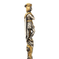 Chasse FINE PETITE DAGUE DE VENERIE CHASSE A COURRE EN BRONZE ET ARGENT - FRANCE XIXè {PRODUCT_REFERENCE} - 7