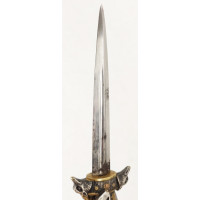 Chasse FINE PETITE DAGUE DE VENERIE CHASSE A COURRE EN BRONZE ET ARGENT - FRANCE XIXè {PRODUCT_REFERENCE} - 10