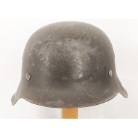 Militaria CASQUE  M42  HEER  0896 FRONTIERE VOSGES / MEURTHE ET MOSELLE - ALLEMAGNE WW2 {PRODUCT_REFERENCE} - 1
