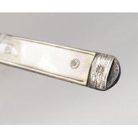 Coutellerie COUTEAU PLIANT 18è ARGENT ET NACRE - FRANCE FIN DU XVIIIè {PRODUCT_REFERENCE} - 7