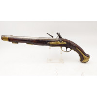 Armes de Poing PISTOLET DE CAVALERIE A SILEX REGLEMENAIRE Modèle 1733 par H. MEUNIER A LIEGE 1770 - France Ancienne Monarchie {P