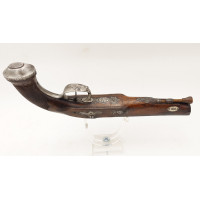 Armes de Poing PISTOLET D'OFFICIER PREMIER EMPIRE TRANSMORMATION A PERCUSSION EPOQUE RESTAURATION - SAINT ETIENNE FRANCE XIXè {P
