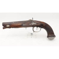 Armes de Poing PISTOLET D'OFFICIER PREMIER EMPIRE TRANSMORMATION A PERCUSSION EPOQUE RESTAURATION - SAINT ETIENNE FRANCE XIXè {P