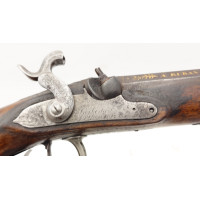 Armes de Poing PISTOLET D'OFFICIER PREMIER EMPIRE TRANSMORMATION A PERCUSSION EPOQUE RESTAURATION - SAINT ETIENNE FRANCE XIXè {P