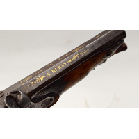 Armes de Poing PISTOLET D'OFFICIER PREMIER EMPIRE TRANSMORMATION A PERCUSSION EPOQUE RESTAURATION - SAINT ETIENNE FRANCE XIXè {P