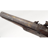 Armes de Poing PISTOLET D'OFFICIER PREMIER EMPIRE TRANSMORMATION A PERCUSSION EPOQUE RESTAURATION - SAINT ETIENNE FRANCE XIXè {P