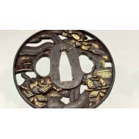 Art du Japon SOTEN TSUBA MARU GATA EN FER JAPON - SUKASHI SOTEN SCHOOL - EPOQUE EDO 1603/1868 {PRODUCT_REFERENCE} - 4