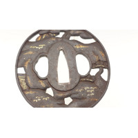 Art du Japon SOTEN TSUBA MARU GATA EN FER JAPON - SUKASHI SOTEN SCHOOL - EPOQUE EDO 1603/1868 {PRODUCT_REFERENCE} - 6