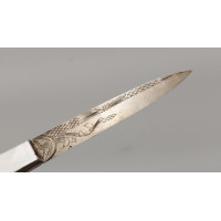 Coutellerie COUTEAU PLIANT DE LUXE  LANGRES XVIIIème   ARGENT ET NACRE  -  J.B BERGER A LANGRES {PRODUCT_REFERENCE} - 5