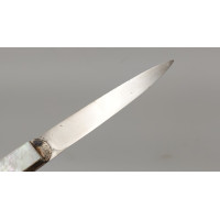 Coutellerie COUTEAU PLIANT DE LUXE  LANGRES XVIIIème   ARGENT ET NACRE  -  J.B BERGER A LANGRES {PRODUCT_REFERENCE} - 20