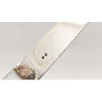 Coutellerie COUTEAU PLIANT DE LUXE  LANGRES XVIIIème   ARGENT ET NACRE  -  J.B BERGER A LANGRES {PRODUCT_REFERENCE} - 9