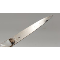 Coutellerie COUTEAU PLIANT DE LUXE  LANGRES XVIIIème   ARGENT ET NACRE  -  J.B BERGER A LANGRES {PRODUCT_REFERENCE} - 10