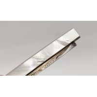 Coutellerie COUTEAU PLIANT DE LUXE  LANGRES XVIIIème   ARGENT ET NACRE  -  J.B BERGER A LANGRES {PRODUCT_REFERENCE} - 22