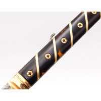 Coutellerie LUXUEUX COUTEAU PLIANT   GUERRE À LANGRES  18ème   OR ET ECAILLE  -  FRANCE XVIIIè {PRODUCT_REFERENCE} - 4