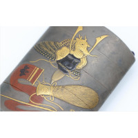 Art du Japon INRO À QUATRE CASES EN LAQUE SIGNÉ HAN'YUSAI (1804-1840) OJIME IVOIRE - JAPON EPOQUE EDO XIXè {PRODUCT_REFERENCE} -