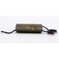 Art du Japon INRO À QUATRE CASES EN LAQUE SIGNÉ HAN'YUSAI (1804-1840) OJIME IVOIRE - JAPON EPOQUE EDO XIXè {PRODUCT_REFERENCE} -