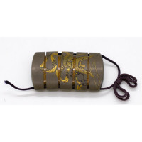 Art du Japon INRO À QUATRE CASES EN LAQUE SIGNÉ HAN'YUSAI (1804-1840) OJIME IVOIRE - JAPON EPOQUE EDO XIXè {PRODUCT_REFERENCE} -