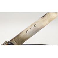 Coutellerie COUTEAU PLIANT DE POCHE MULTILAME ECAILLE ET NACRE LAMES ARGENT ET ACIER - FRANCE XIXè {PRODUCT_REFERENCE} - 15