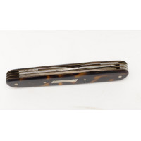 Coutellerie COUTEAU PLIANT DE POCHE MULTILAME ECAILLE ET NACRE LAMES ARGENT ET ACIER - FRANCE XIXè {PRODUCT_REFERENCE} - 3