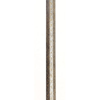 Armes Blanches FINE ET RICHE ÉPÉE À LA MOUQUETAIRE EN FER LAME GRAVÉE DEVISE RECTE FACIENDO NEMINEM TIMEAS  - FRANCE FIN DU XVII