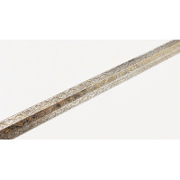 Armes Blanches FINE ET RICHE ÉPÉE À LA MOUQUETAIRE EN FER LAME GRAVÉE DEVISE RECTE FACIENDO NEMINEM TIMEAS  - FRANCE FIN DU XVII