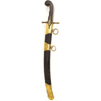 Armes Blanches POIGNARD DAGUE D'OFFICIER DE MARINE MILITAIRE À L'ORIENTAL - FRANCE PREMIER EMPIRE {PRODUCT_REFERENCE} - 1