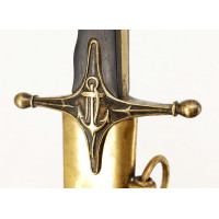 Armes Blanches POIGNARD DAGUE D'OFFICIER DE MARINE MILITAIRE À L'ORIENTAL - FRANCE PREMIER EMPIRE {PRODUCT_REFERENCE} - 3
