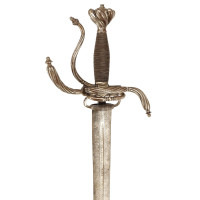 Armes Blanches FORTE ÉPÉE À BRANCHES ET ANNEAUX DE STYLE XVIIè ÉPOQUE VIOLLET LE DUC FRANCE XIXè {PRODUCT_REFERENCE} - 2