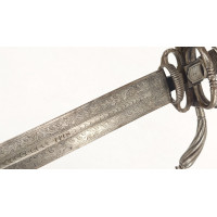 Armes Blanches FORTE ÉPÉE À BRANCHES ET ANNEAUX DE STYLE XVIIè ÉPOQUE VIOLLET LE DUC FRANCE XIXè {PRODUCT_REFERENCE} - 8