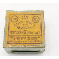 Cartouches Collection ANCIENNE BOITE MUNITIONS CALIBRE 320 BULLDOG Poudre Noire X 25 CARTOUCHERIE FRANCAISE France XIXè {PRODUCT