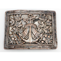 Marine Militaire PLAQUE DE CEINTURON DE COMMISSAIRE DES GUERRES DE LA MARINE MODELE DU 1er VENDEMIAIRE An XII - 1803 - FRANCE PR