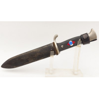 Militaria COUTEAU POIGNARD DE LA JEUNESSE HJ MODELE 1933  HUBERTUS SOLINGEN  DEVISE "BLUT UND CHREL" - ALLEMAGNE  SECONDE GUERRE