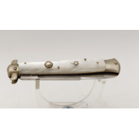 Coutellerie VIRGINIA INOX COUTEAU DE POCHE PLIANT OUVERTURE AUTOMATIQUE   ANNEES 70'S {PRODUCT_REFERENCE} - 1