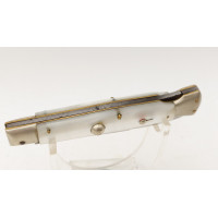 Coutellerie COUTEAU DE POCHE PLIANT OUVERTURE AUTOMATIQUE INOX PATENT  ANNEES 70'S {PRODUCT_REFERENCE} - 3