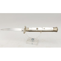 Coutellerie COUTEAU DE POCHE PLIANT OUVERTURE AUTOMATIQUE  INOX PATENT ANNEES 70'S {PRODUCT_REFERENCE} - 5