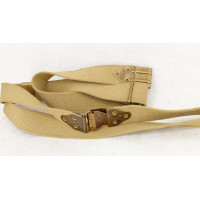 Militaria WW2  BRETELLE EN TOILE WEB BEIGE NOBUCKL  FUSIL SPRINGFIELD 1903 THOMPSON 1928  GARAND M1 - USA SECOND GUERRE MONDIALE