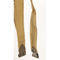Militaria WW2  BRETELLE EN TOILE WEB BEIGE NOBUCKL  FUSIL SPRINGFIELD 1903 THOMPSON 1928  GARAND M1 - USA SECOND GUERRE MONDIALE