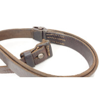 Militaria WW2  BRETELLE K98 CARABINE MAUSER 98 K CUIR QUADRILLÉ - ALLEMAGNE SECONDE GUERRE MONDIALE {PRODUCT_REFERENCE} - 2