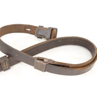 Militaria WW2  BRETELLE K98 CARABINE MAUSER 98 K CUIR QUADRILLÉ - ALLEMAGNE SECONDE GUERRE MONDIALE {PRODUCT_REFERENCE} - 4