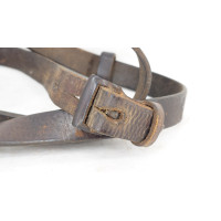 Militaria WW2  BRETELLE K98 CARABINE MAUSER 98 K CUIR QUADRILLÉ - ALLEMAGNE SECONDE GUERRE MONDIALE {PRODUCT_REFERENCE} - 2