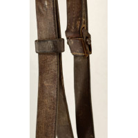 Militaria WW2  BRETELLE K98 CARABINE MAUSER 98 K CUIR QUADRILLÉ 1942 - ALLEMAGNE SECONDE GUERRE MONDIALE {PRODUCT_REFERENCE} - 1