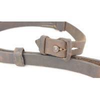 Militaria WW2  BRETELLE K98 CARABINE MAUSER 98 K CUIR QUADRILLÉ - ALLEMAGNE SECONDE GUERRE MONDIALE {PRODUCT_REFERENCE} - 4